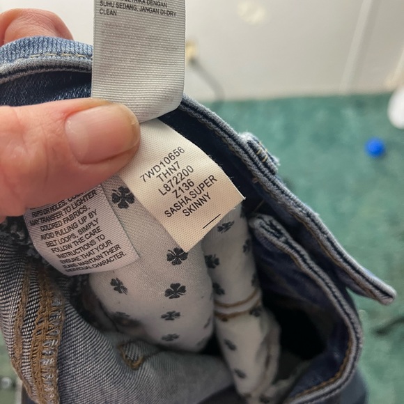 Lucky Brand Sasha Super Skinny Jeans Mid Rise Distressed Womens Size 4/27 - Picture 12 of 12